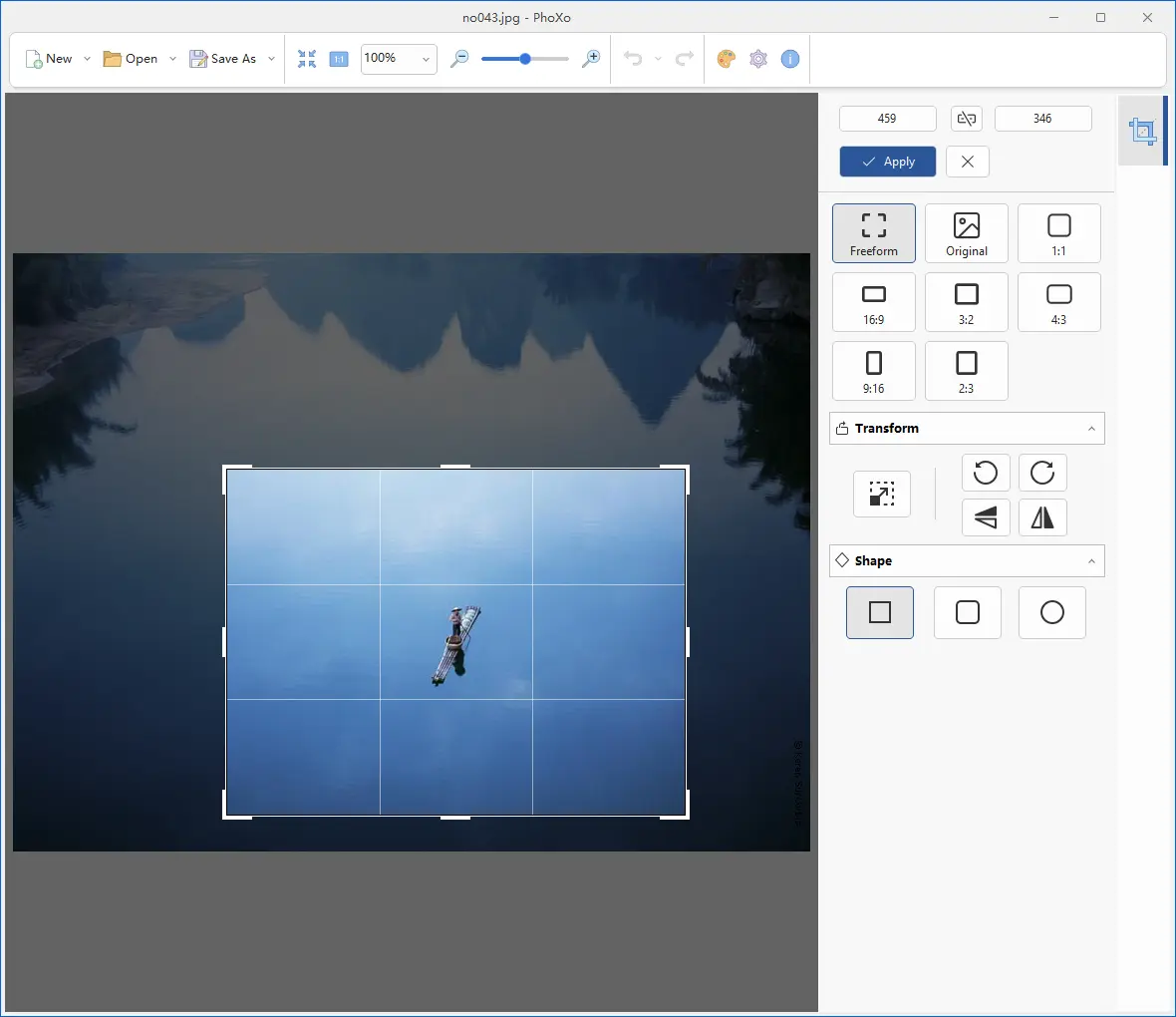 PhoXoSee screenshot - ​Powerful cropping with precision and ease